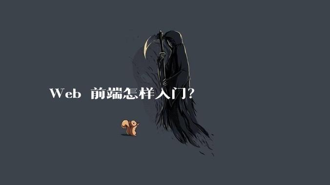 Web 前端怎样入门？