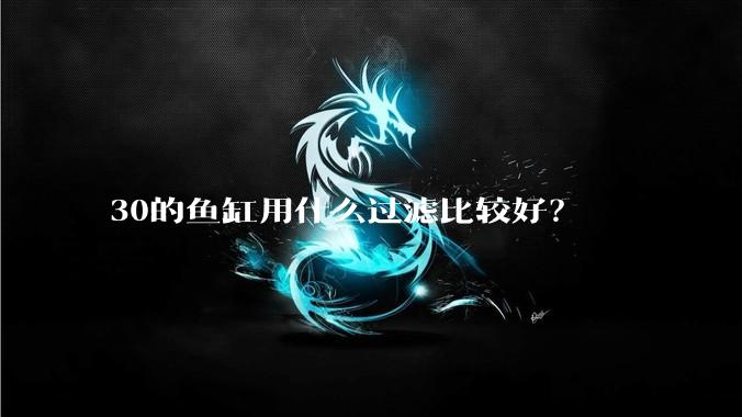30的鱼缸用什么过滤比较好？