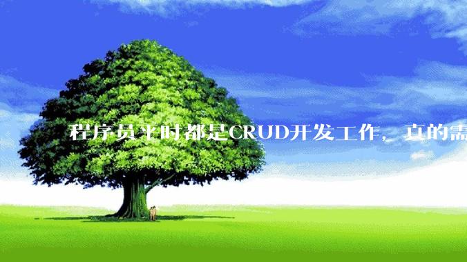 程序员平时都是CRUD开发工作，真的需要深入理解原理性的知识点吗？