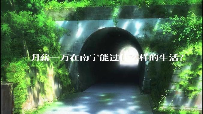 月薪一万在南宁能过什么样的生活？