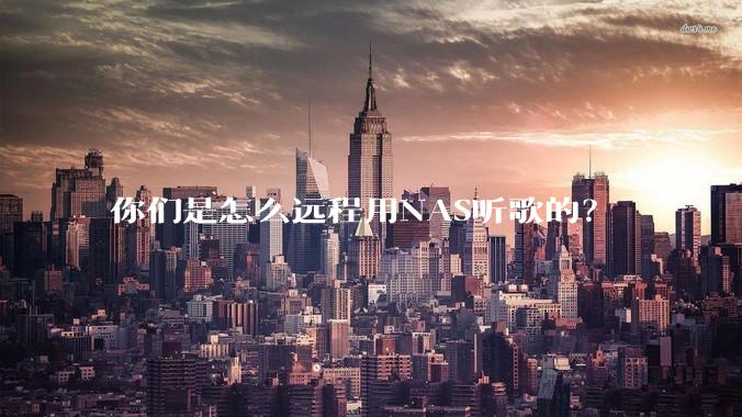 你们是怎么远程用NAS听歌的？