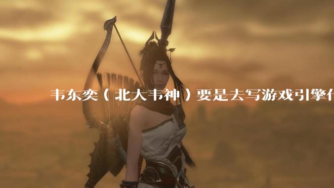 韦东奕（北大韦神）要是去写游戏引擎代码，能不能把虚幻引擎按在地上摩擦？数学好真能‘降维打击吗？